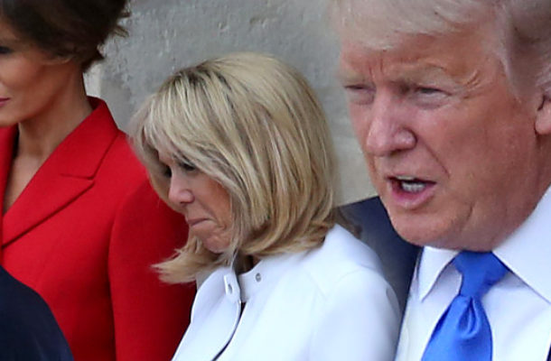 Biedna Brigitte! Zobaczcie, co jej zrobił (i powiedział) DONALD TRUMP (VIDEO)