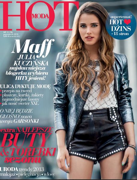 Julia Kuczyńska, Maffashion na okładce HOT Moda&Shopping Julia Kuczyńska, Maffashion na okładce HOT Moda&Shopping