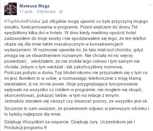 Mateusz Maga z Top Model już odniósł pierwszy sukces (FOTO)