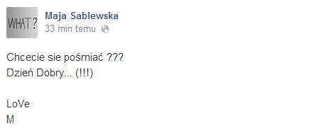 Jak wygląda Maja Sablewska zaraz po przebudzeniu? (FOTO)
