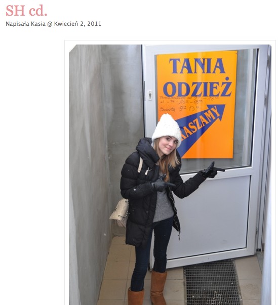 Dawno temu, gdy Kasia Tusk odwiedzała lumpeksy