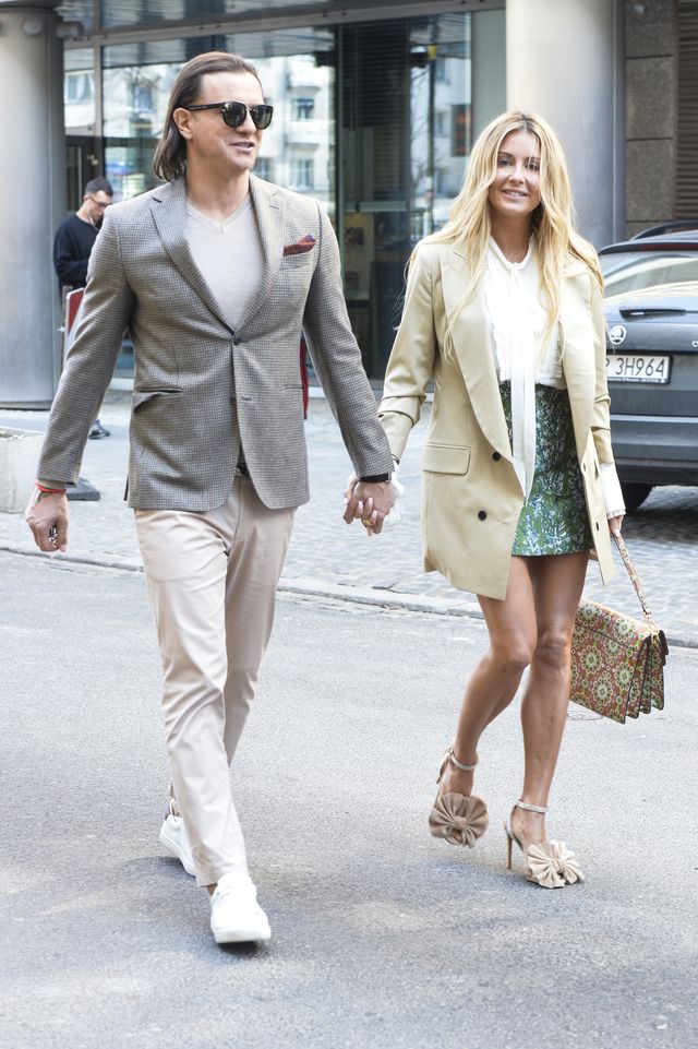 Gosia Majdan w seksownej mini i dopasowany do niej Radosław (ZDJĘCIA)