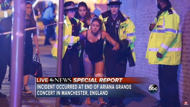 EKSPLOZJA na hali w Manchesterze po koncercie Ariany Grande
