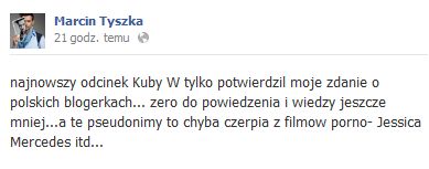 Co Marcin Tyszka myśli o polskich blogerkach?  