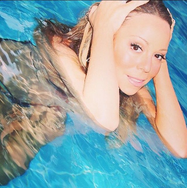 Mariah Carey w stroju kąpielowym na planie (FOTO) Mariah Carey w stroju kąpielowym na planie (FOTO)