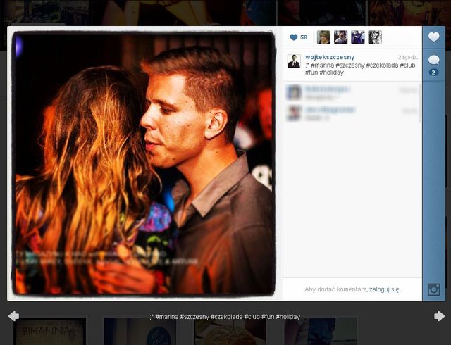 Wojtek Szczęsny o fałszywym Instagramie