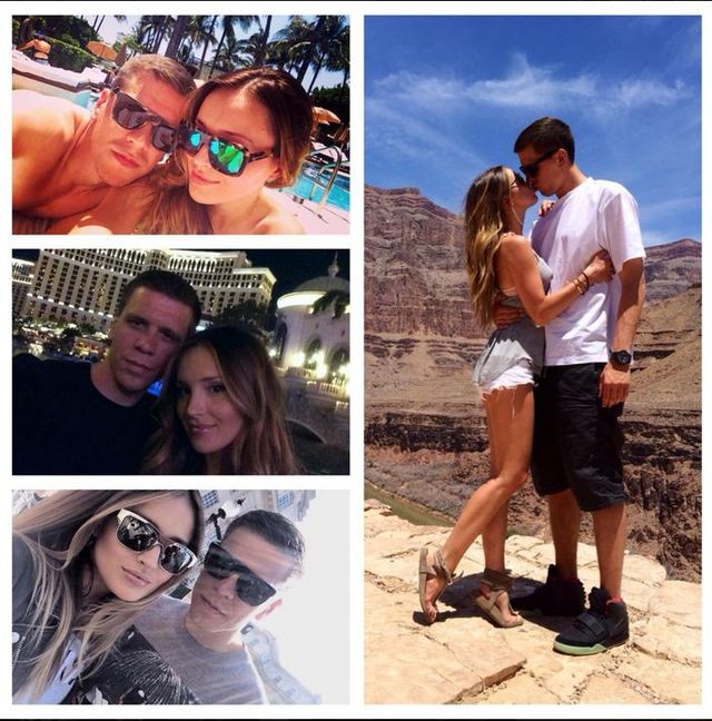 Wojtek Szczęsny i Marina mają powody do świętowania (FOTO)