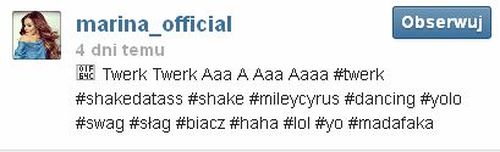 Twerkająca Marina Łuczenko (FOTO)