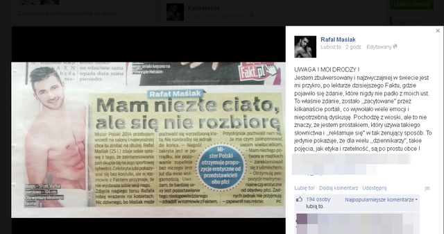 Maślak nie powiedział: Mam niezłego potwora w majtkach?