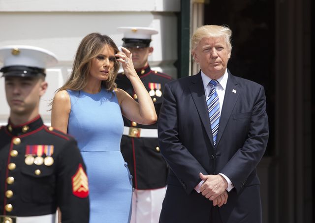 Brzuszek Melanii coraz większy? (ZDJĘCIA)