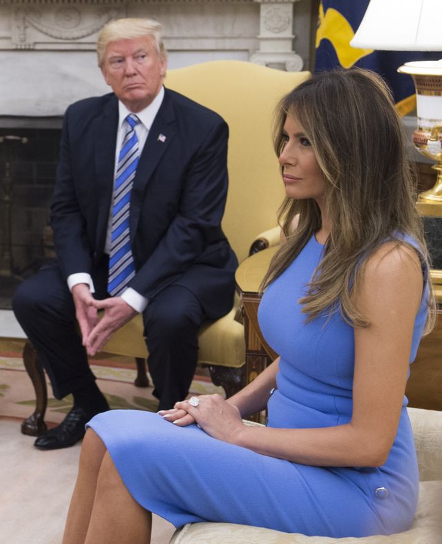 Brzuszek Melanii coraz większy? (ZDJĘCIA)