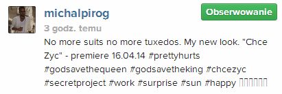 Polski gwiazdor zamierza nosić sukienki! (FOTO)