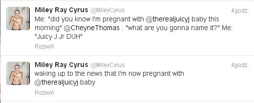 Miley Cyrus jest w ciąży z Juicy J?