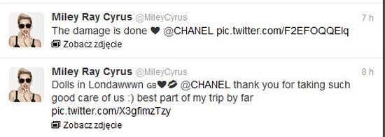 Miley Cyrus u Coco Chanel (FOTO)