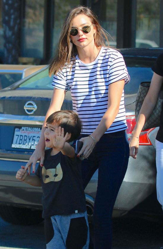 Orlando Bloom i Miranda Kerr RAZEM na spacerze z synem!