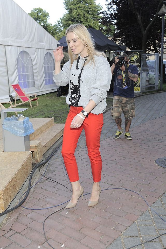 Halina Mlynkova bez makijażu za kulisami festiwalu w Opolu 