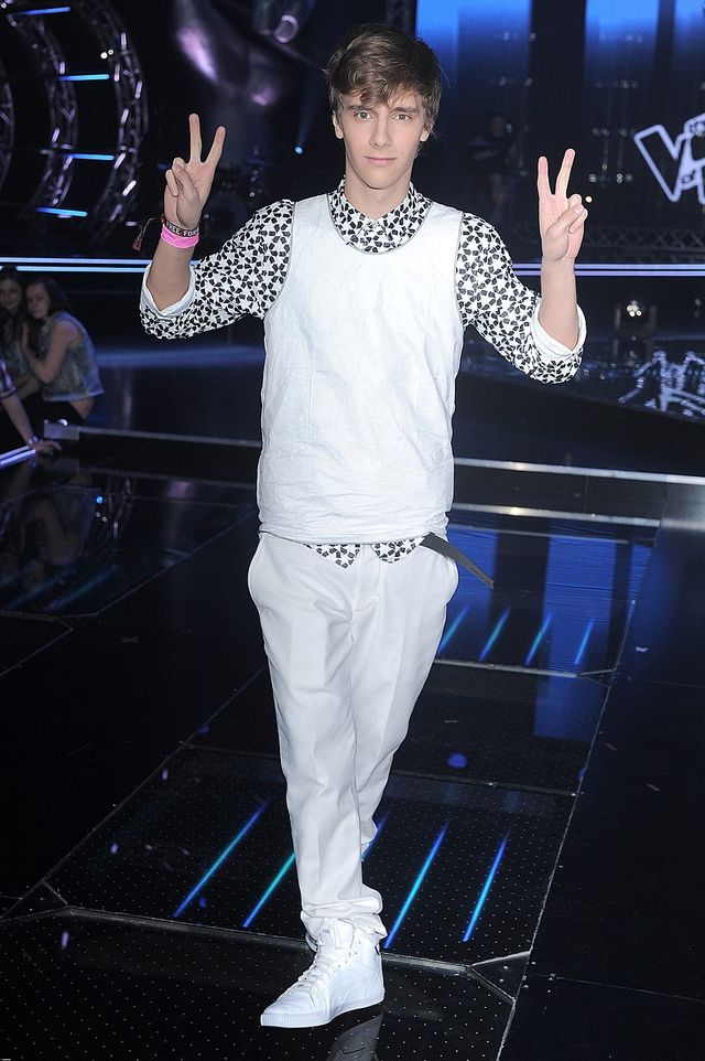 Wystylizowany Maciek Musiał na planie The Voice (FOTO)