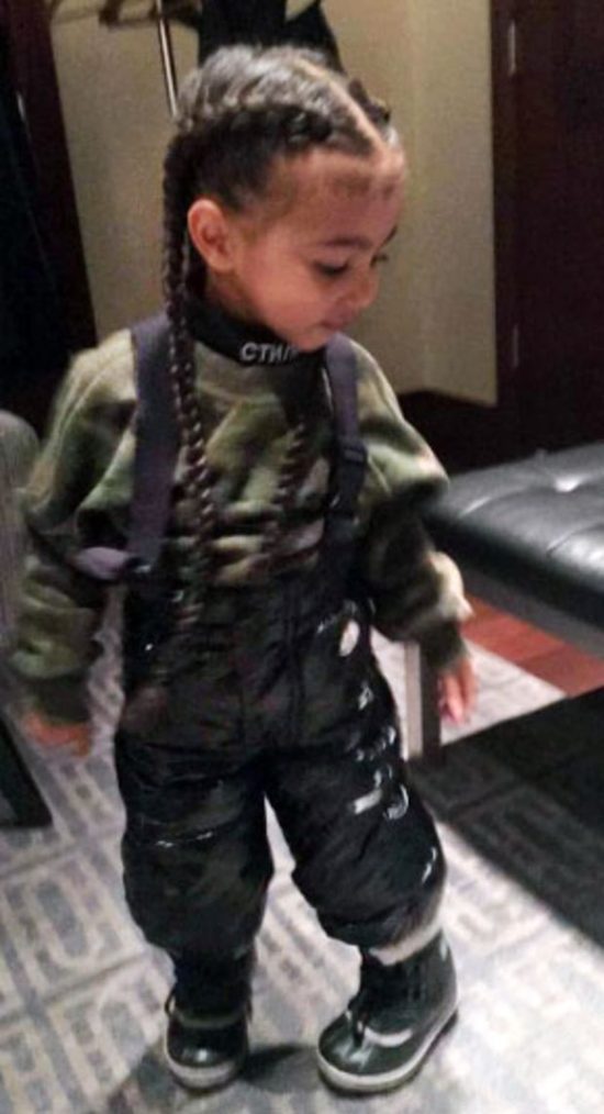 Kim Kardashian przedłuża Nori włosy? (Snapchat)