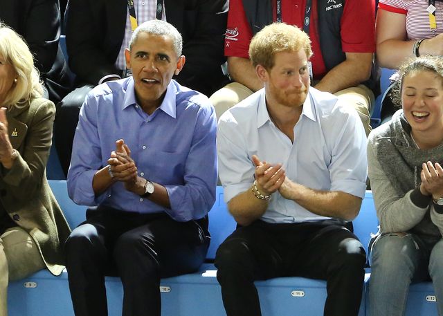 Książę Harry i Barack Obama razem na meczu. O czym rozmawiali? (ZDJĘCIA)