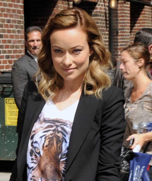 Olivia Wilde z tygrysem u Lettermana (FOTO)