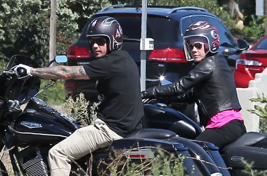 Pink pomyka z mężem na Harleyach (FOTO)