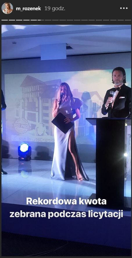 Małgorzata Rozenek zasłania torebką BRZUSZEK w obcisłej kreacji!