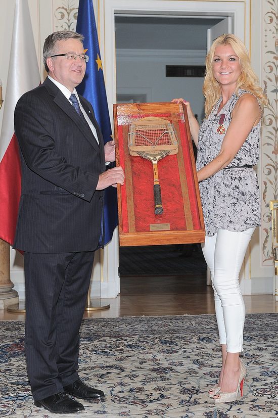 Janowicz, Kubot i Radwańska u prezydenta (FOTO)