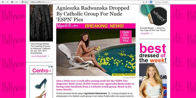 Agnieszką Radwańską zainteresowały się amerykańskie media