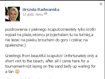 Jak wygląda Urszula Radwańska w bikini? (FOTO) Jak wygląda Urszula Radwańska w bikini? (FOTO)