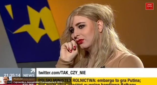 Rafalala, transseksualista robi drakę na wizji (VIDEO)