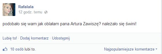 Kim jest Rafalala, która oblała wodą Artura Zawiszę? (VIDEO)