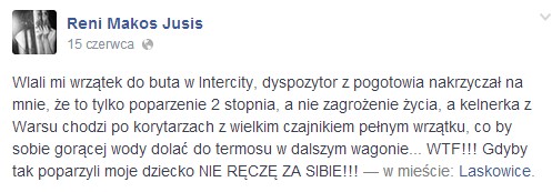 Reni Jusis przeżyła w PKP DRAMAT!