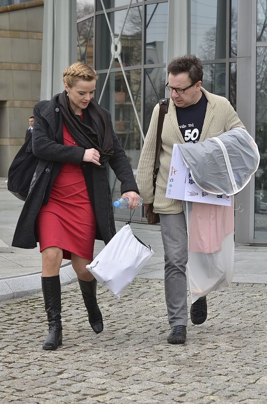 Richardson i Zamachowski - buziaczek za udany program? FOTO