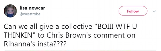 Chris Brown skomentował zdjęcie Rihanny. Fani nie wytrzymali