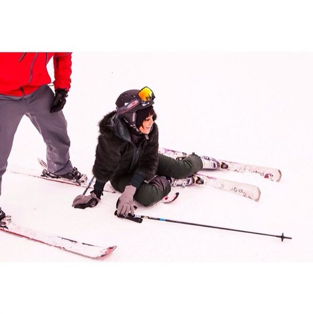 Rihanna szaleje na nartach (FOTO)