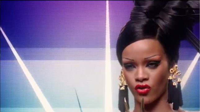 Rihanna jako gejsza bez brwi