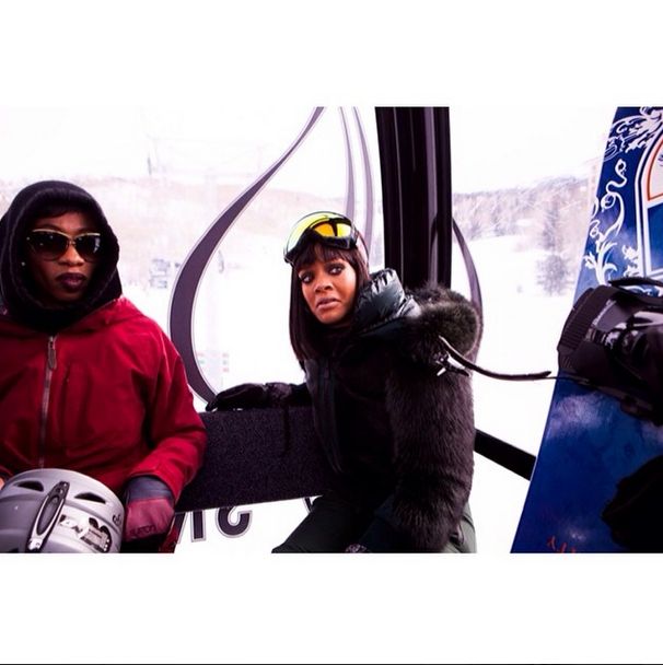 Rihanna szaleje na nartach (FOTO) Rihanna szaleje na nartach (FOTO)