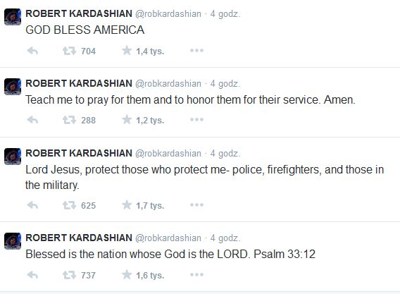 Rob Kardashian przerywa milczenie po ślubie siostry Rob Kardashian przerywa milczenie po ślubie siostry