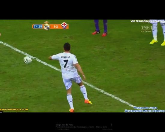 Fałszywy Ronaldo na Stadionie Narodowym [VIDEO]