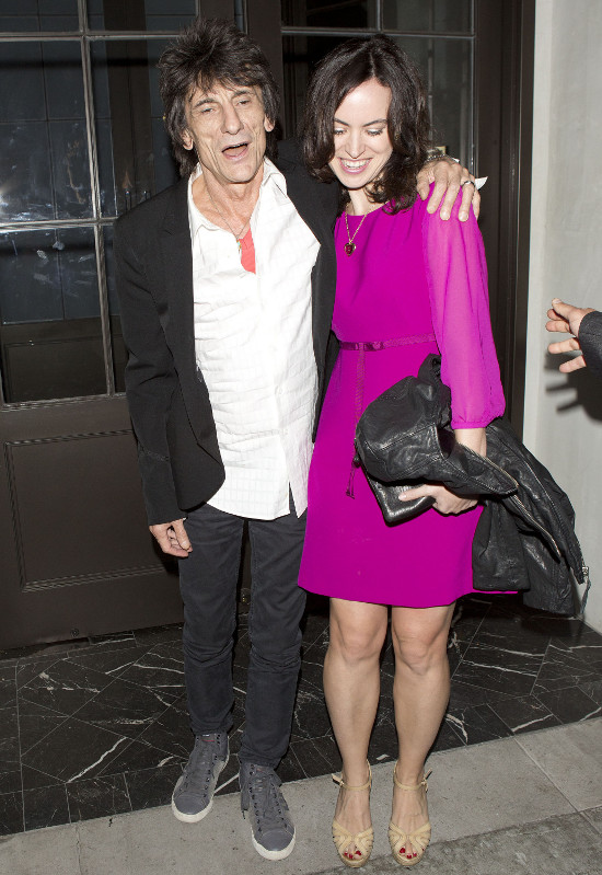 Richards i Wood na kolacji z małżonkami (FOTO)