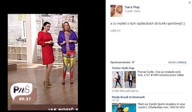 Sara May ostro o Kai Śródce (FOTO)