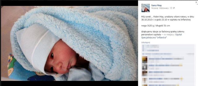 Sara May urodziła - to piersze zdjęcia jej synka! (FOTO)