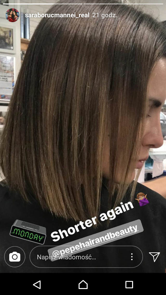 Sara Boruc zmieniła fryzurę! Lepiej? (Instagram)