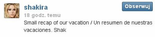Wakacje w wydaniu Shakiry (FOTO)
