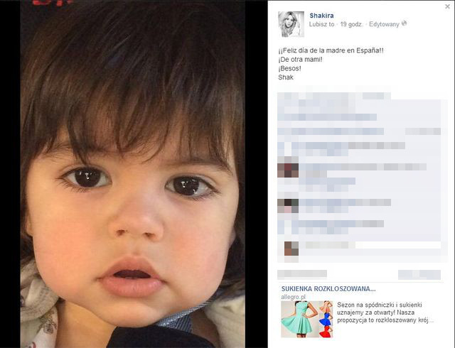 Młodszy synek Shakiry ma już 5 miesięcy (Instagram)