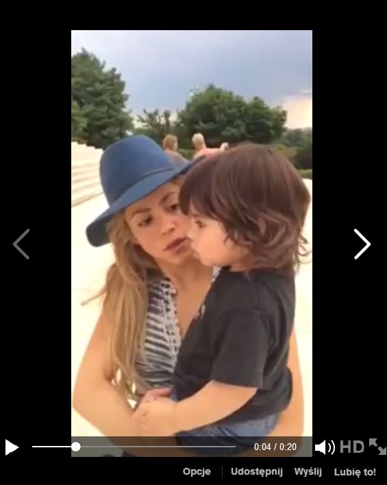 Shakira pokazała prywatne video z synkiem (VIDEO)