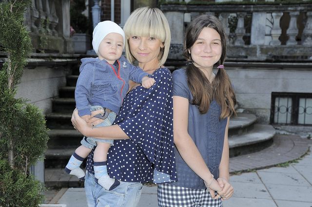 Marzena Sienkiewicz z dziećmi na imprezie (FOTO)