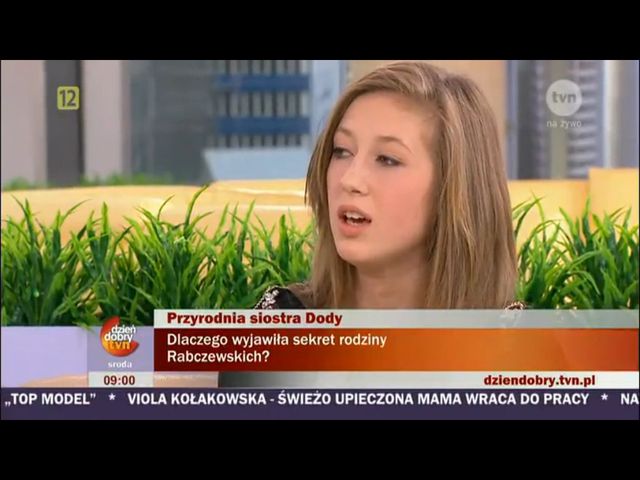 Przyrodnia siostra Dody chce zostać aktorką