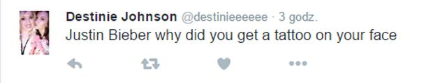 Justin Bieber zrobił sobie tatuaż... NA TWARZY!