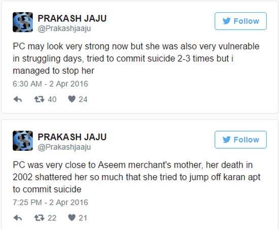 Gwiazda Bollywood Priyanka Chopra 3 RAZY próbowała się zabić?! Gwiazda Bollywood Priyanka Chopra 3 RAZY próbowała się zabić?!